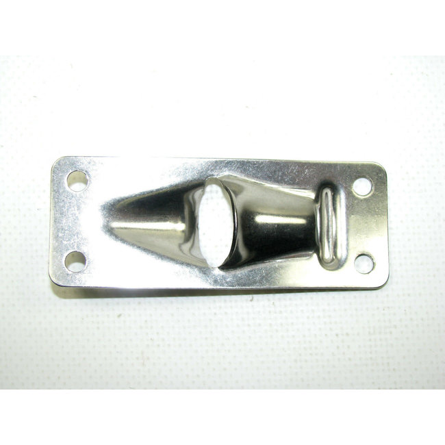 Exit Plate 3-1/4" Curved SS