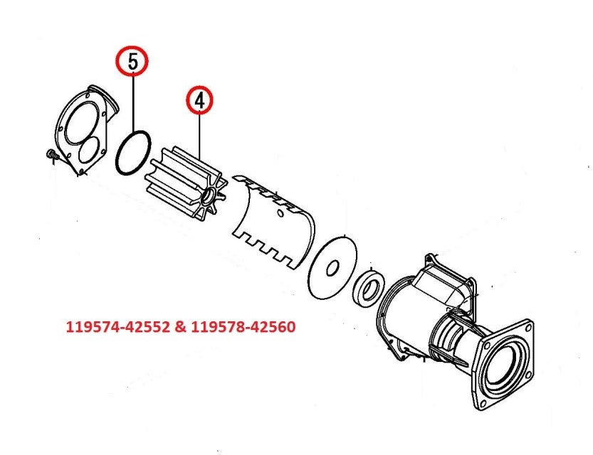 Yanmar Impeller Kit Fogh Boat Supplies