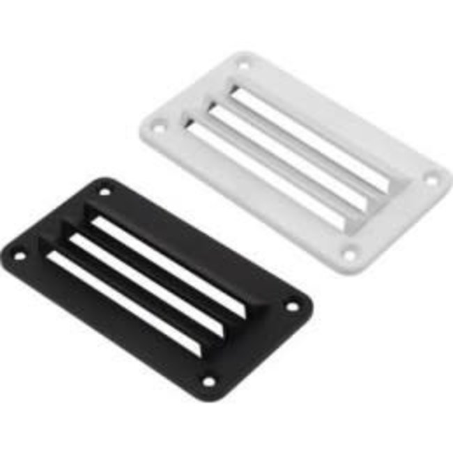 Louvered Vent 3" x  5-1/2" ABS White