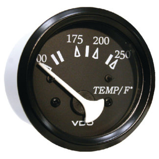 Engine Temp Gage 250F Blk/Blk XX