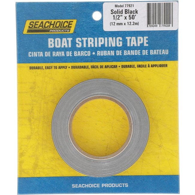Boat Stripe Black  1/ 2" x 50' tape