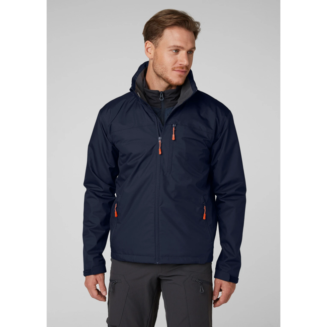 Helly Hansen HH Mens Crew Hooded Jacket NAVY (597) xx
