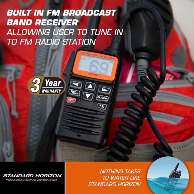 Standard Horizon HX40 VHF 6w Compact Radio