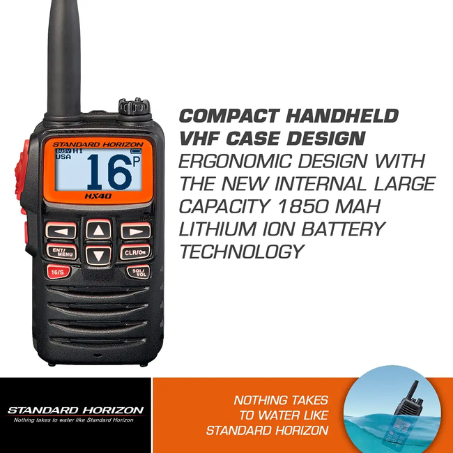 Standard Horizon HX40 VHF 6w Compact Radio