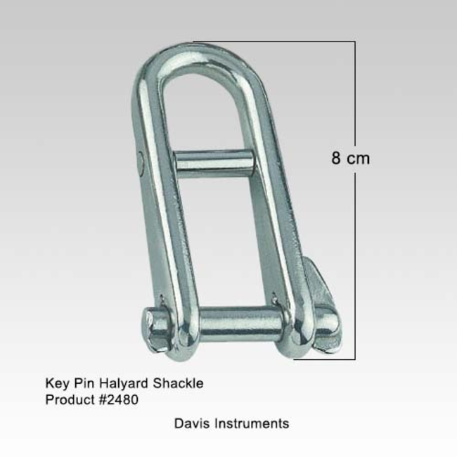 Captive Shackle Stainless 5/16" Pin X 3-1/16"