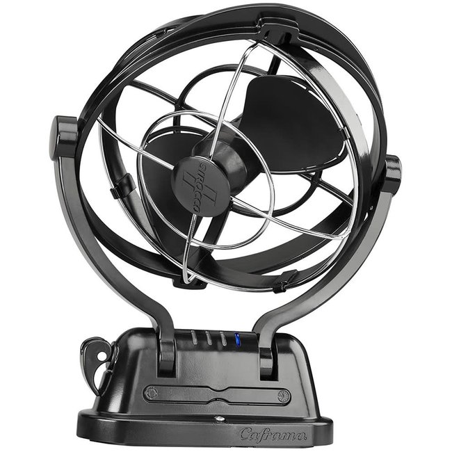 Caframo Sirocco II Gimbal 3Spd Fan Black 7"