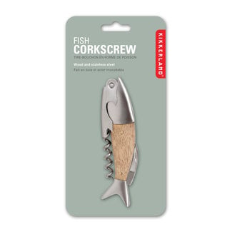 Kikkerland Designs Fish Corkscrew