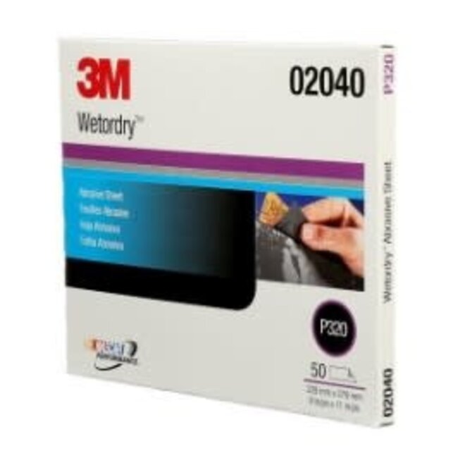 Sandpaper 320 Wet / dry 9 x 11