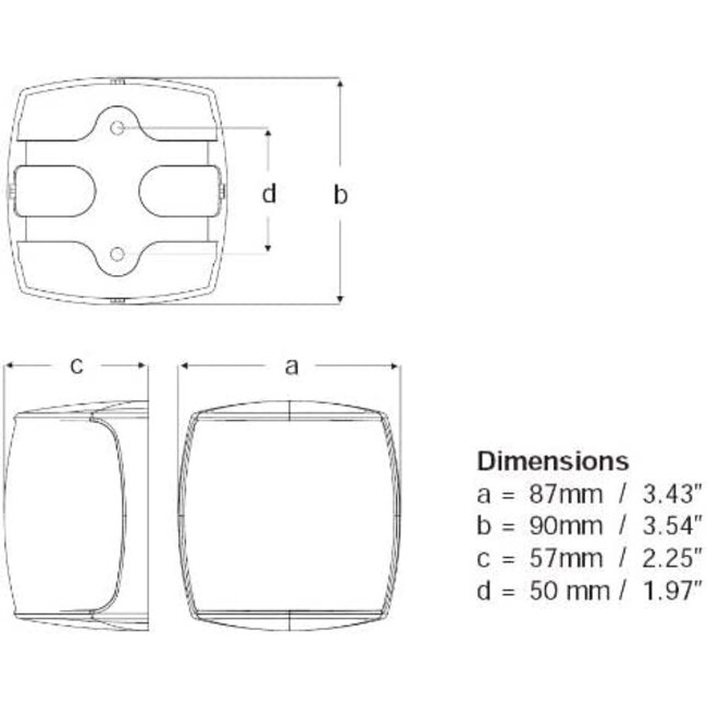 Hella NaviLED PRO Multivolt 9-33V DC 2 NM LED Stern Navigation Light