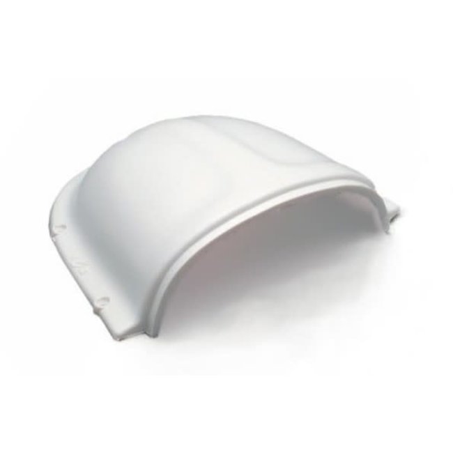 Nicro Clamshell Vent Large 4" PVC - 3"H x 5-3/8"W x 6-3/4"L