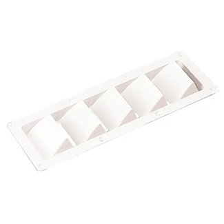 Louvered Vent 5 Abs White