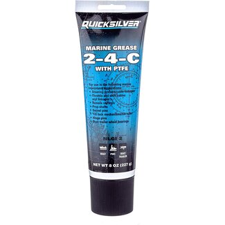 Mercury/Quicksilver Mercury/Quicksilver 2-4-C Marine Grease with Teflon, Multi-Purpose Marine Lubricant – 8 oz. Tube