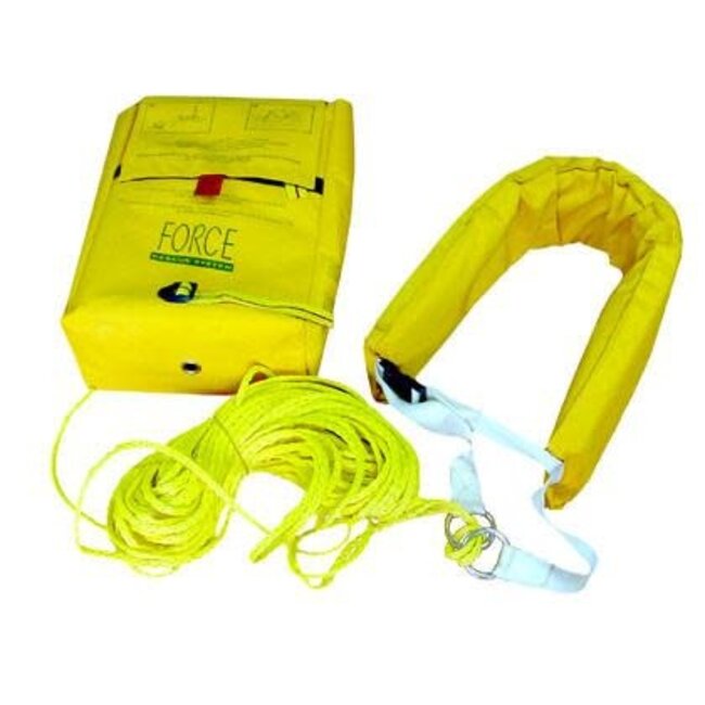 Marine Safety Rescue Collar Yellow 40m of 8mm Floating Rope