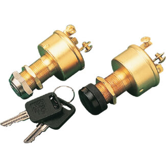 Marine Ignition Switch 3 Position w/Boot