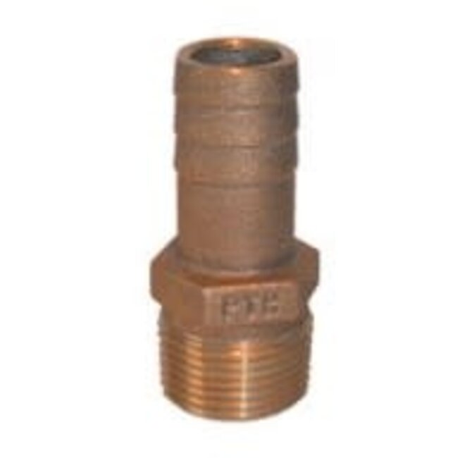 Groco Groco Bronze Threaded Pipe to Hose Barb Adapter