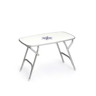 Forma Folding Aluminum and Melamine Table 24" x 35" x 24" H