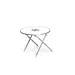 Forma Folding Aluminum and Melamine Round Boat Table 24"W x 20"H.