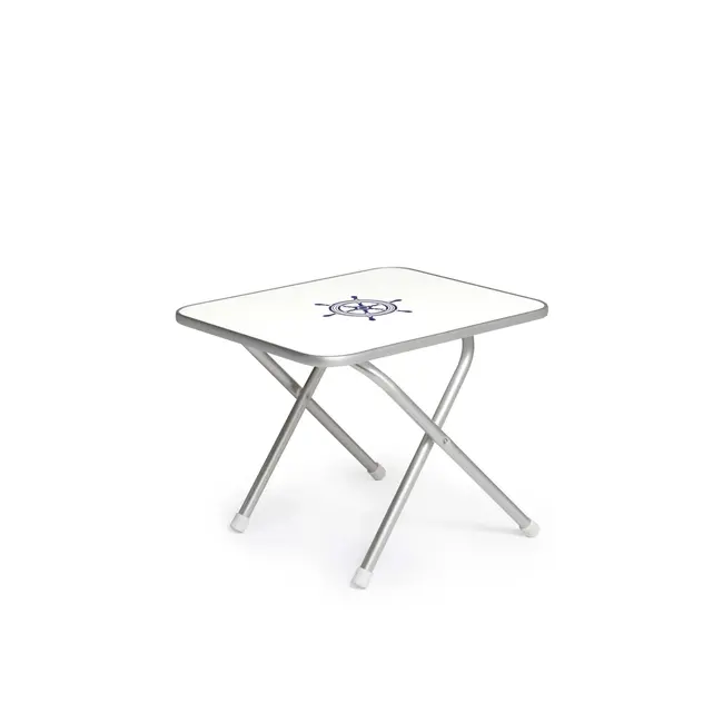 Forma Folding Aluminum and Melamine Top Boat Table 24" x 16" x 17.25" H