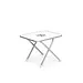 Forma Folding Aluminum and Melamine Top Boat Table 24" x 16" x 17.25" H