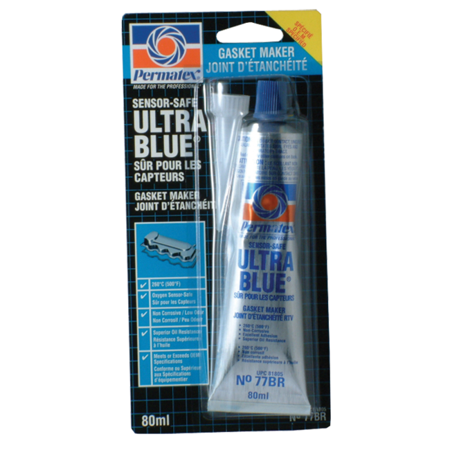 Permatex Ultra Blue Multi-Purpose RTV Gasket Maker 77BR, 80-mL