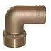 Groco Groco Bronze 90° Threaded Pipe to Hose Barb Adapter