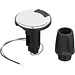 LightArmor 910R Series Round Plug-in Light Base — for All-Round Pole Light, 2-Pin, Black Stainless Cover