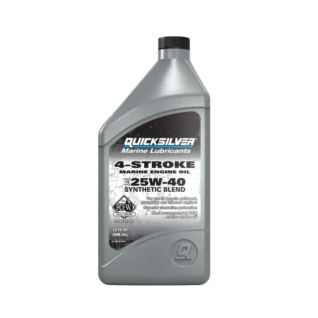 Mercury/Quicksilver 25W-40 Synthetic Marine Engine Oil - 1 L