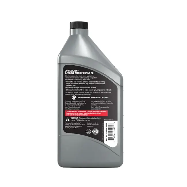 Mercury/Quicksilver Marine Engine Oil 25W-40 Synthetic - 1 L