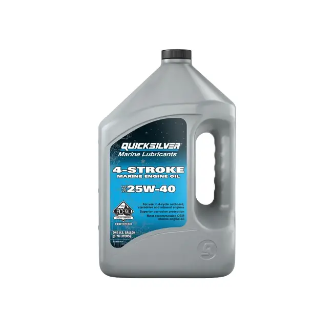 Mercury/Quicksilver Quicksilver 25W-40 4-Stroke Marine Oil Gal