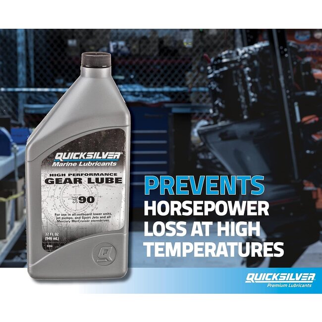 Mercury/Quicksilver SAE 90 High Performance Gear Lube, 8 Oz.