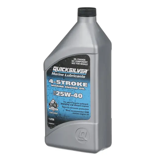 Mercury/Quicksilver Oil Change Kit, 25W-40, Mercury 75-115 HP (1.7L) Engines