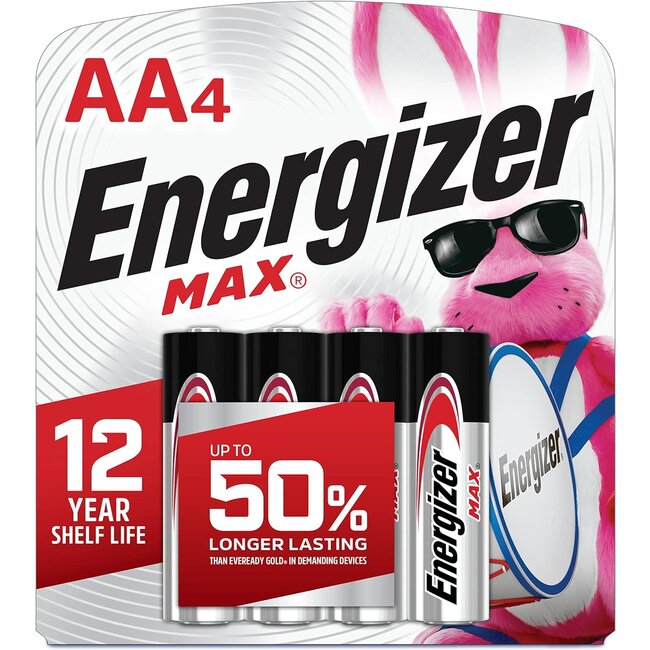 Energizer Batteries AA MAX  Batteries 1.5v 4pk