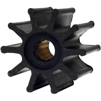 Jabsco Jabsco 17937-0001-P, Neoprene, Drive Type 7, 10 Blade, 2-9/16 Diameter, 2 Width, 5/8 Shaft, Brass Insert