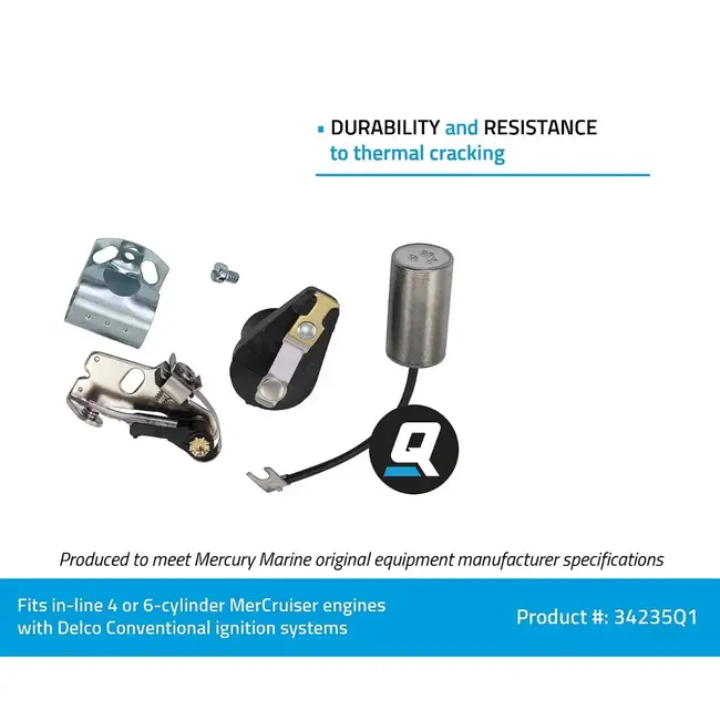 Mercury/Quicksilver 34235Q1 Ignition Tune Up Kit, MerCruiser, V4 & V6