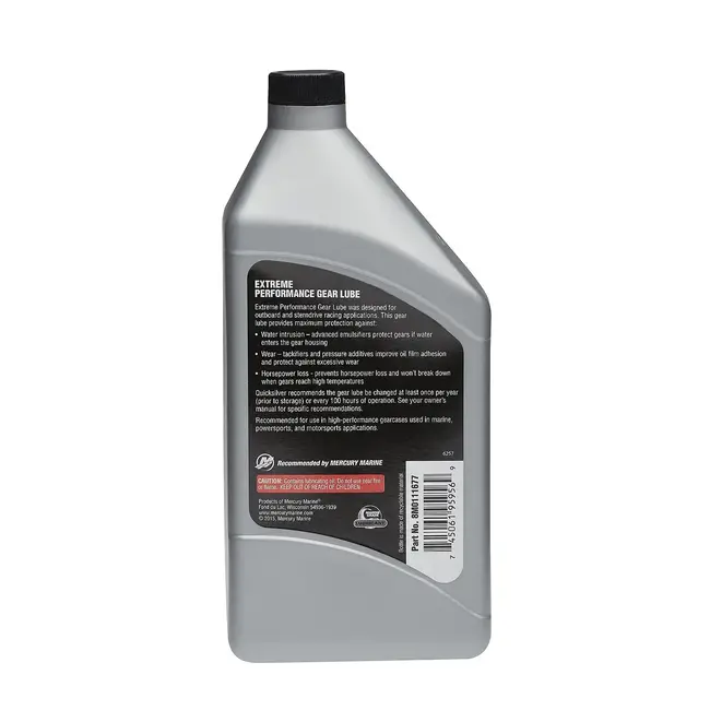 Mercury/Quicksilver 85W-90 Extreme Performance Gear Lube - 1 Quart