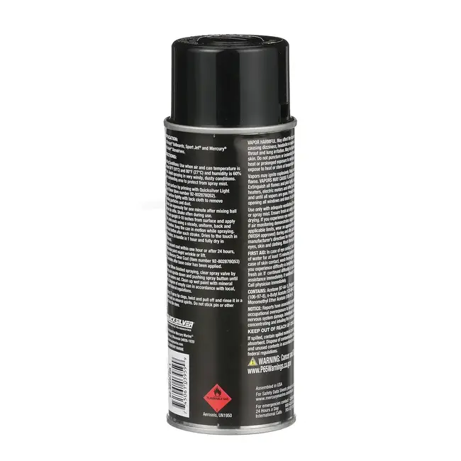 Mercury/Quicksilver Mercury Phantom Black Engine Paint, 12 oz. CA