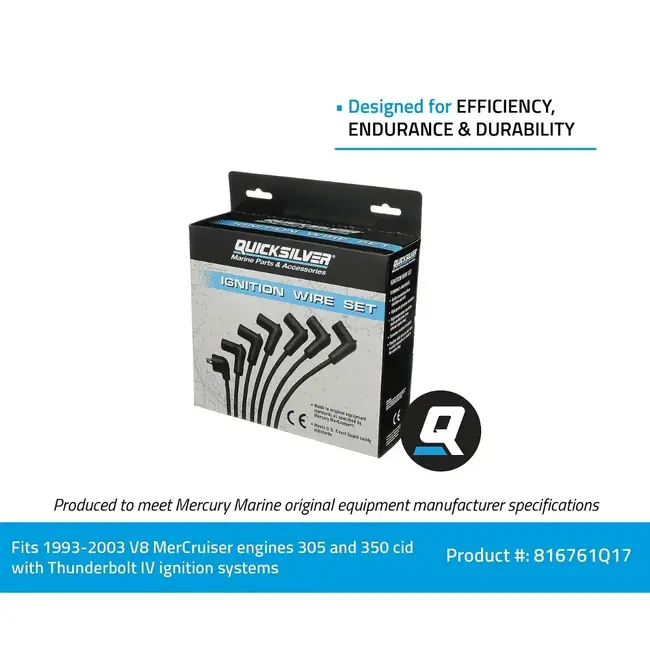 Mercury/Quicksilver 816761Q17 Spark Plug Wire Ignition Kit Thunderbolt