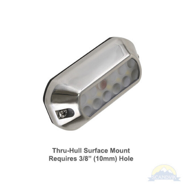 Scandvik LED  U-12 Underwater Lights White Surface Mount