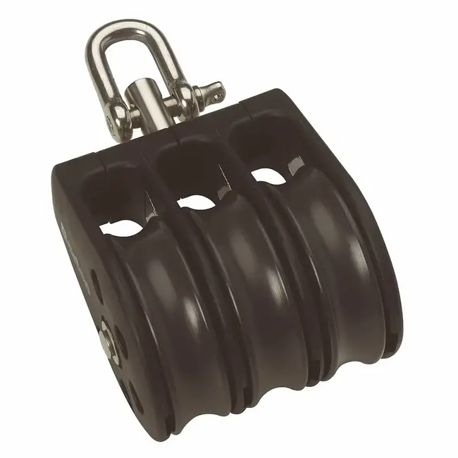 Barton Blocks Size 3 45mm Plain Bearing Pulley Block Triple Block With Swivel