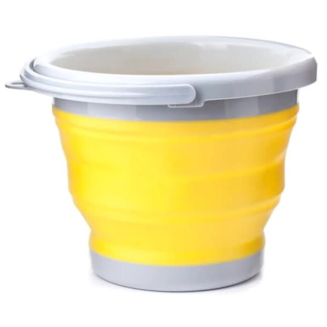Kikkerland Designs Collapsible Bucket 5L Yellow