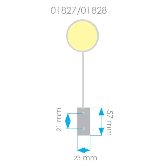 Mantagua GLENAN Chart table lamp - Black color - Vertical mount - USB C - Warm white (10W) & red (5W) with DIMMER