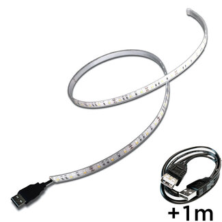 Mantagua Led Strip with USB connector  for autonomous BiminiTop lighting - 30W - IP65 Waterproof - Warm white 1metre