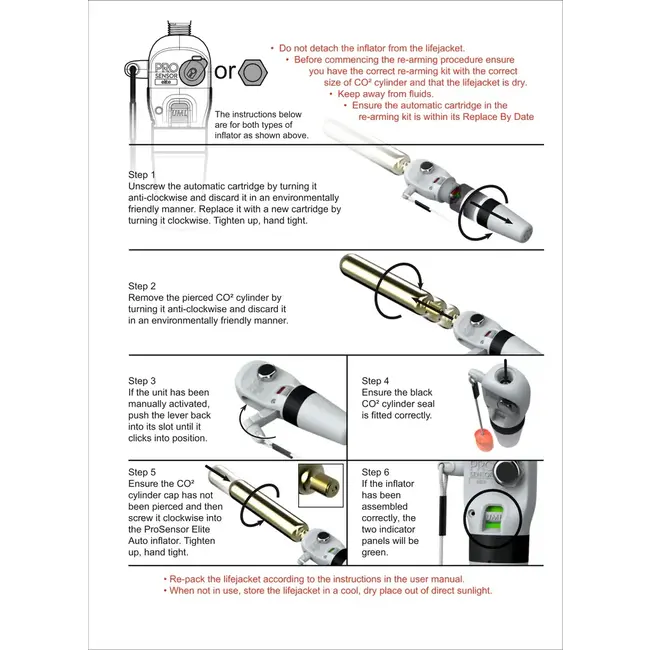 TeamO 170N ProSensor Elite Re-Arming Kit 38g