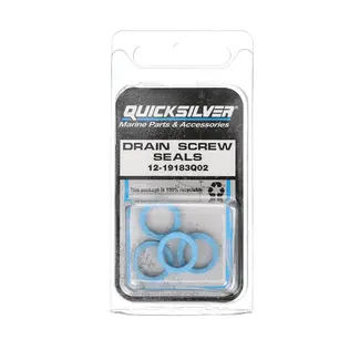 Mercury/Quicksilver 19183Q02 Lower Unit Gear Lube Drain and Fill Hole Screw Seal 4pk