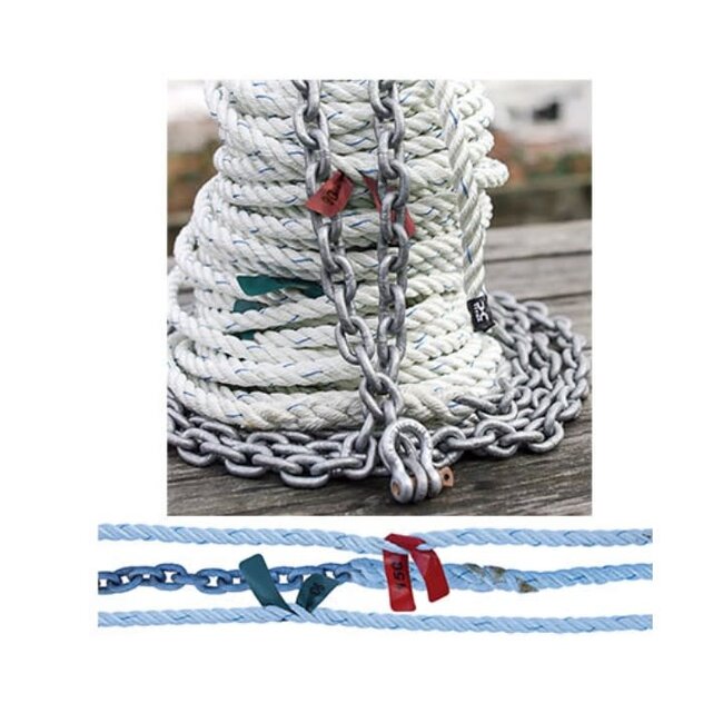 Titan Titan 8 -Strand Anchor Rode - 5/8" x 150' Rope,  5/16" x 50' Chain