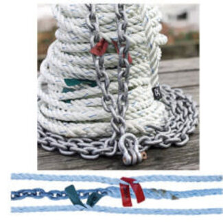 Titan 3 -Strand Anchor Rode - 9/16" x 200' Rope,  5/16" x 50' Chain