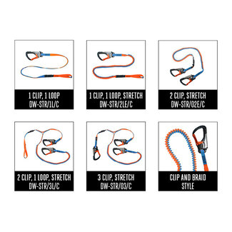 Spinlock Safety Line - Tether 2 Clip 1 Link