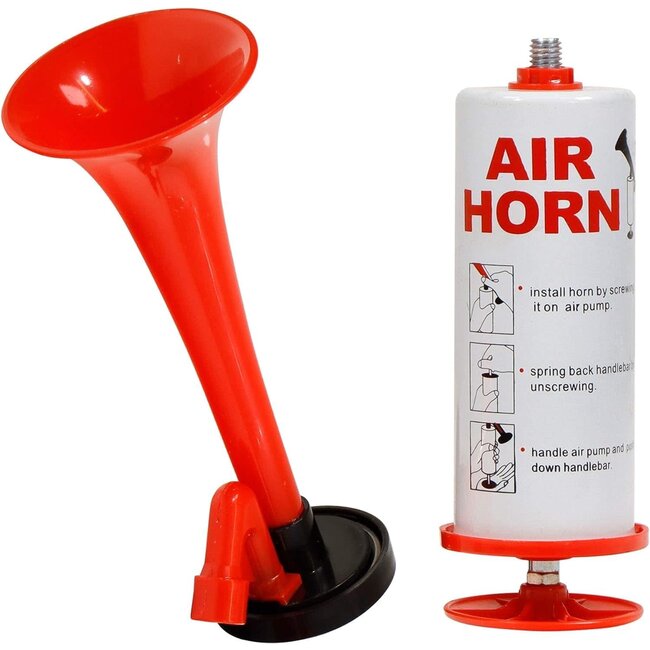 Horn, Air Pump Red Plastic
