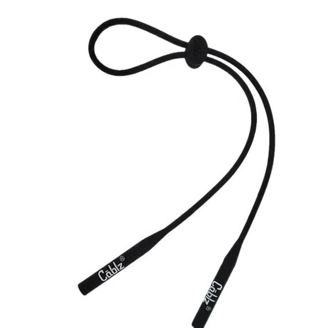 Cablz Adjustable Skinnyz Ends Black 16"
