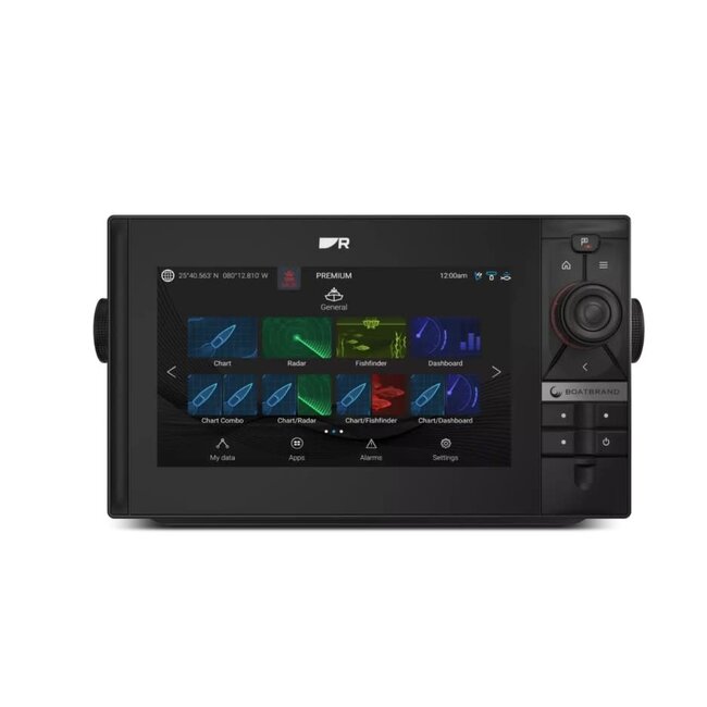Raymarine AXIOM2 Pro 12 S, HybridTouch 12" Multi-function Display w/ High CHIRP Conical Sonar for CPT-S and LightHouse North America Chart